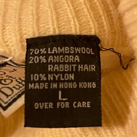 Paul et Duffier Cream Turtleneck Sweater size L - Picture 3 of 8